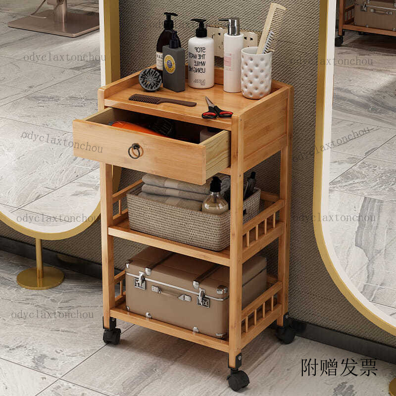 【免運】【附贈發票】理髮店工具櫃髮廊專用工具車美髮店置物架工具臺剪髮推車小櫃子