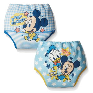 【日本進口】日本 迪士尼 Disney 米奇四層學習褲/尿布褲(2件組)(80-95cm)
