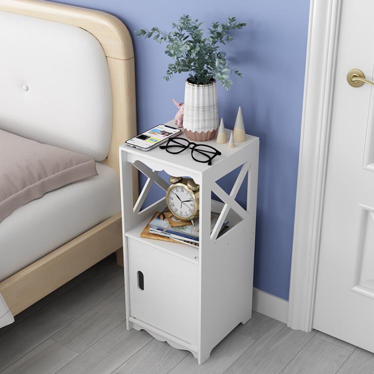 床頭櫃 簡約現代迷你小型臥室床邊櫃北歐式簡易置物架儲物櫃小櫃子