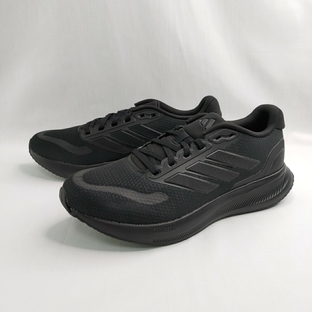 ADIDAS JH5184 RUNFALCON 5 WIDE 男慢跑鞋 寬楦 全黑 大尺碼【iSport愛運動】