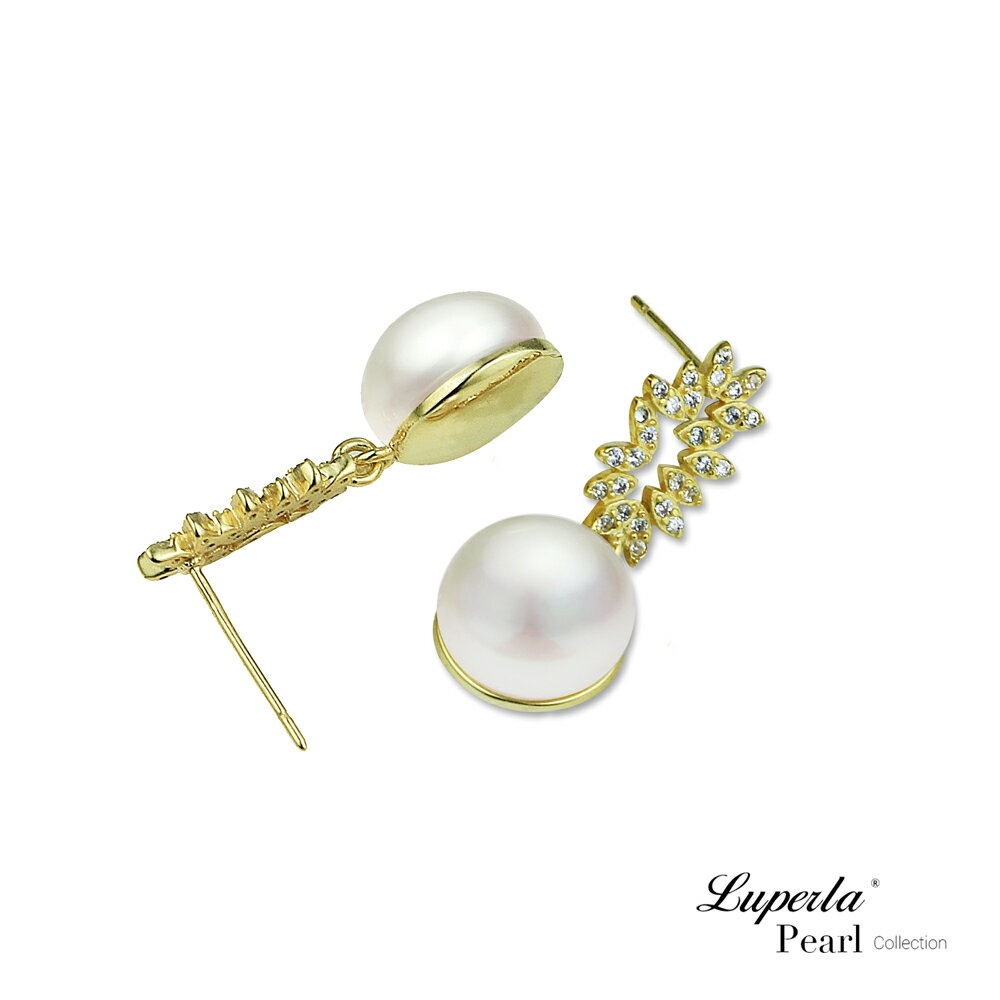 大東山珠寶 天然珍珠耳環 絕美頂奢系列 愛的首席 10MM 5