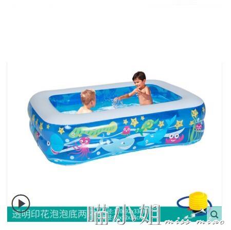 嬰兒童游泳池家用充氣加厚摺疊大型寶寶大人家庭洗澡泳池 免運開發票