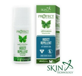 紐西蘭 Skin Technology 20%派卡瑞丁Protect 瑞斌 防蚊噴霧100ml 花香 無香 滾珠 點點狐