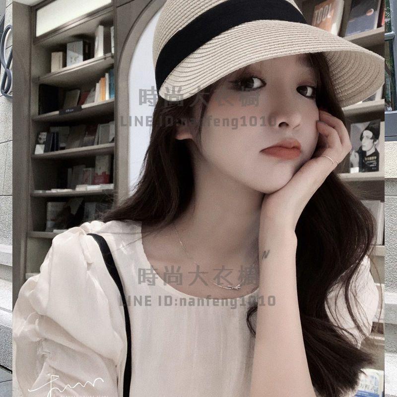 時尚套裝女短袖褲裝韓版氣質泡泡袖高腰背帶褲顯瘦兩件套【時尚大衣櫥】 5