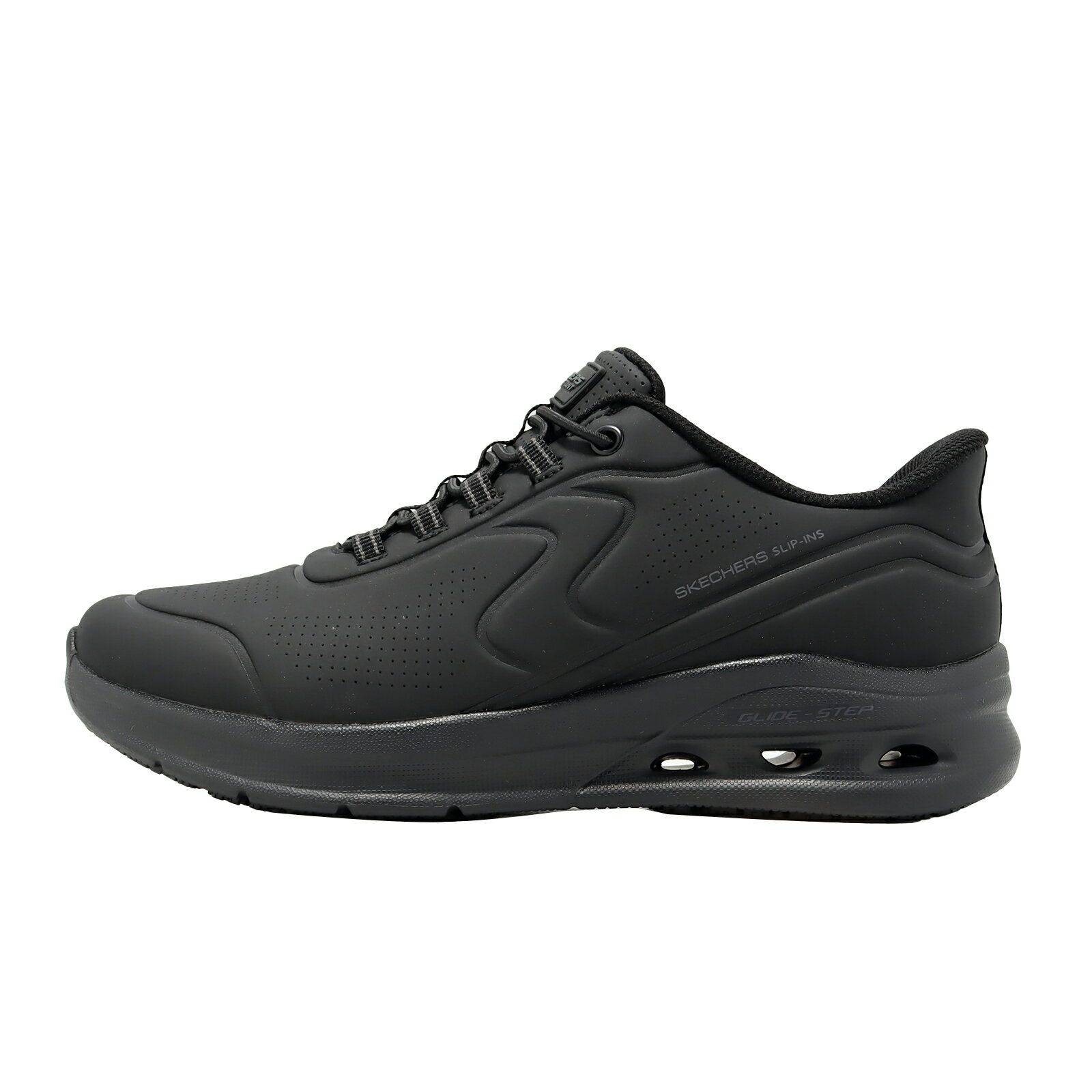 Skechers 工作鞋 Arc Waves 2.0 SR Slip-Ins 寬楦 女鞋 黑 108336WBLK