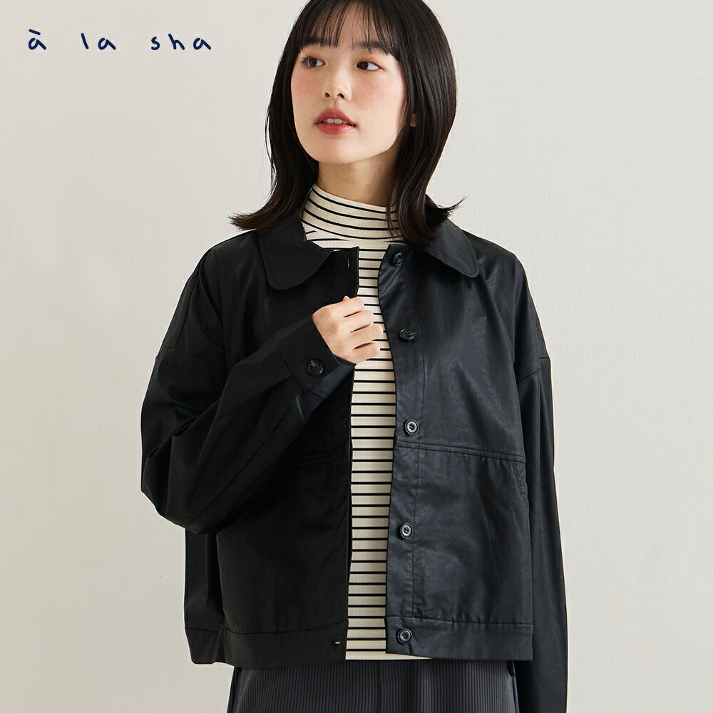 a la sha Qummi仿皮外套