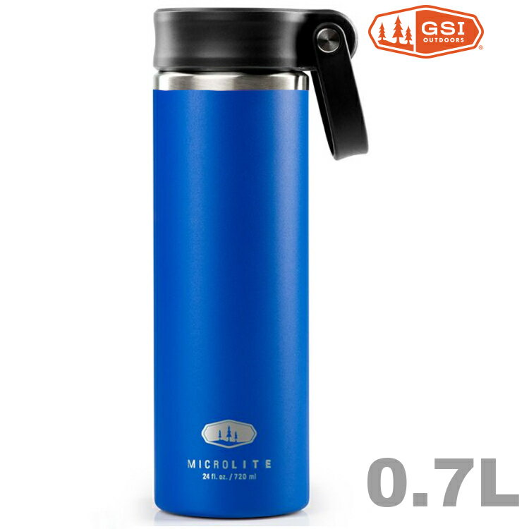 GSI MicroLite 720 Twist 輕量不銹鋼真空保溫瓶 0.72L 67022 復古藍