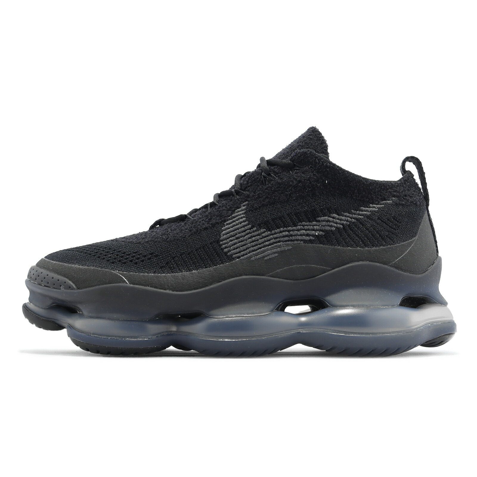 Nike 休閒鞋 Air Max Scorpion FK 全黑 黑 大氣墊 針織鞋面 男鞋 DJ4701-003