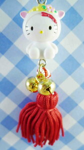 【震撼精品百貨】Hello Kitty 凱蒂貓 KITTY限量鑰匙圈-流蘇系列-羊 震撼日式精品百貨
