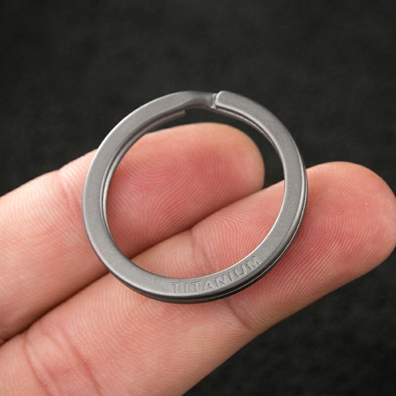 散裝 鈦合金高品質鑰匙圈環創意個性汽車鎖匙扣掛件DIY材料配件