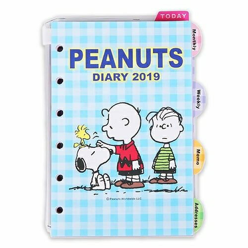 【震撼精品百貨】2019年曆 Sanrio SNOOPY 2019活頁年曆手冊內頁(格紋)#33477 震撼日式精品百貨