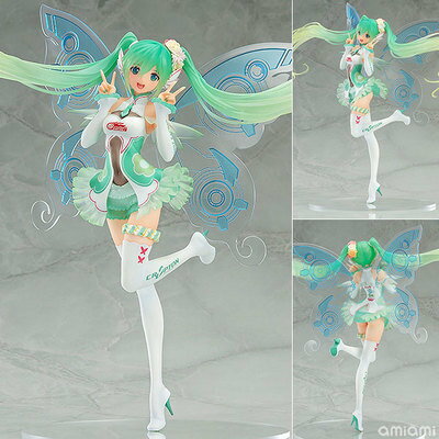 2017賽車初音 站姿 初音 動漫手辦 擺件模型