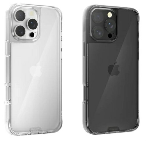 【HODA】晶石玻璃軍規防摔保護殼 iPhone 16 系列 一般款 無磁吸 iPhone 16 Plus (16+) 透明 / 透黑