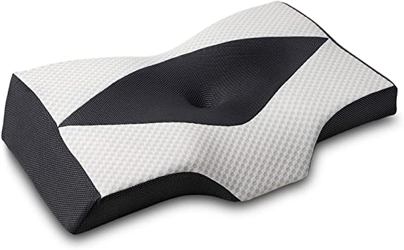 MyeFoam【日本代購】 日本專利品枕頭安眠肩部舒適低反彈枕頭中空設計支撐 向可洗 - 灰色