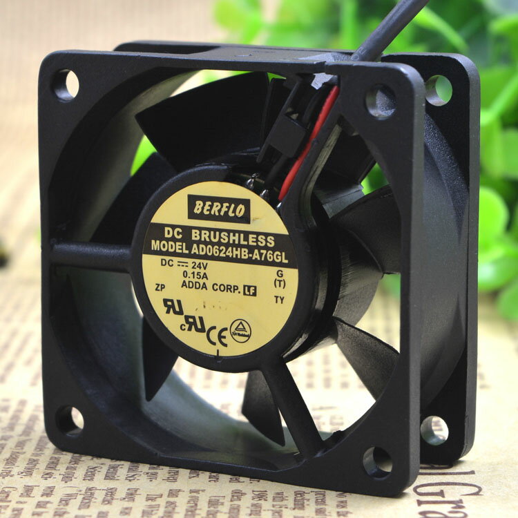 ADDA 6025 24V 0.15A 6CM 6釐米 防水 變頻器風扇 AD0624HB-A76GL