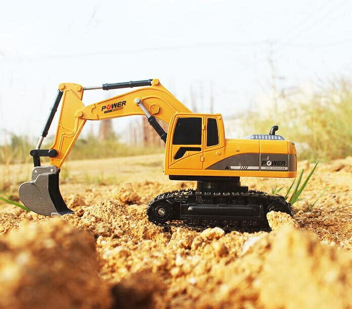 挖掘機玩具 超大號兒童遙控挖掘機玩具車無線充電動男孩合金挖土機