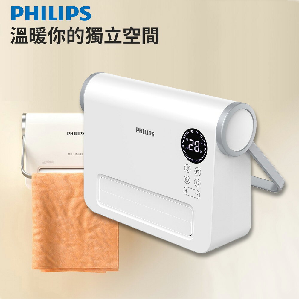 Philips 飛利浦 壁掛暖風機/陶磁電暖器-可遙控(AHR3124FX)