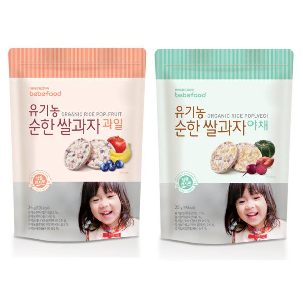 韓國bebefood寶寶福德 NEW糙米餅(蔬菜|水果)20g