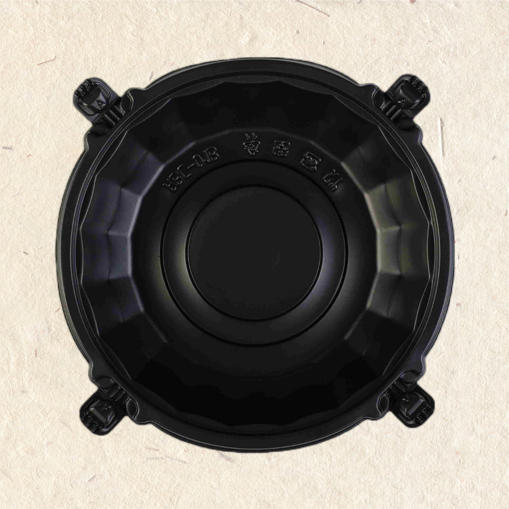 RELOCKS RBC-01 圓碗 扣式餐盒 微波餐盒 黑色餐盒 自扣盒 外帶餐盒 便當盒 自扣 免洗碗 外帶碗 湯碗 麵碗 餐碗 碗盤 一次性餐盒 環保餐盒 RBC 01 2