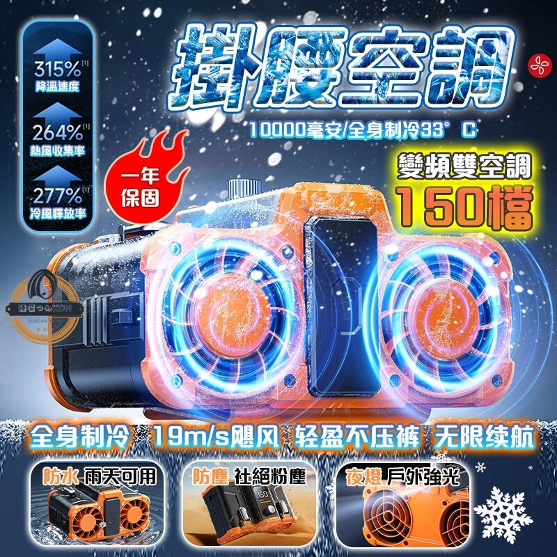【現貨免運】可拆可換電池 掛脖風扇 腰間風扇 掛腰風扇 小風扇 小電扇 風扇 掛脖風扇 智慧數顯