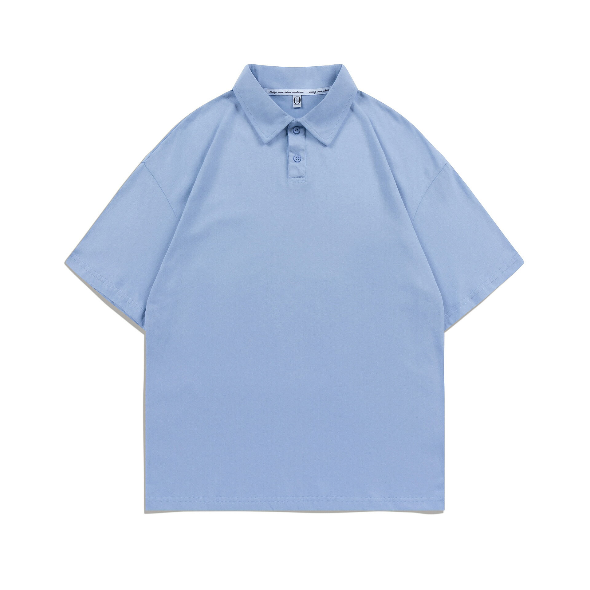 【喜挖】200g春夏潮牌考拉貼標純棉POLO衫短袖男女款寬鬆翻領T恤潮流百搭 0