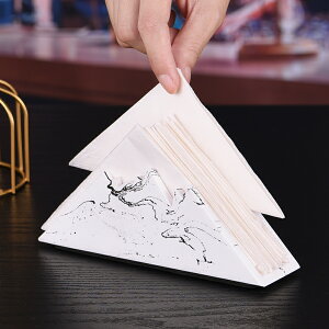 水泥紙巾架立式山形創意餐巾紙夾三角形酒店餐廳奶茶店紙巾收納架