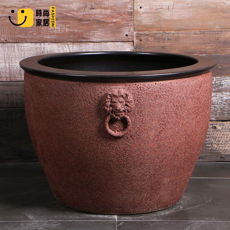 免運特惠/附發票魚缸盆水缸景德鎮陶瓷大缸錦鯉金魚缸仿古特大號荷花缸