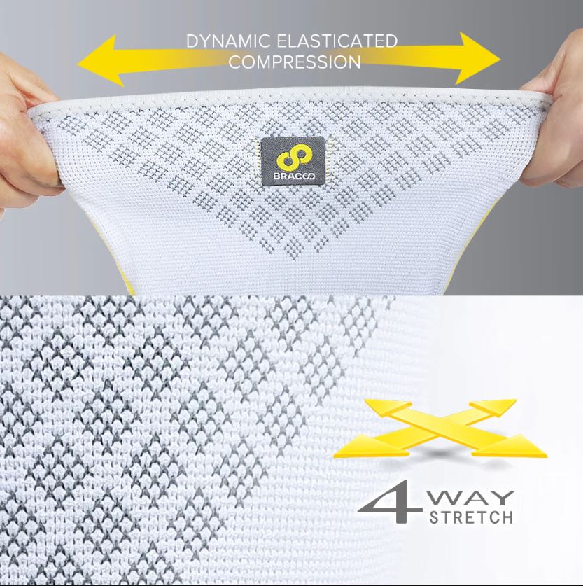 BRACOO奔酷 半月型軟墊支撐透氣套筒護膝 KS91 S/M/L/XL  (一袋有2條護膝) 2