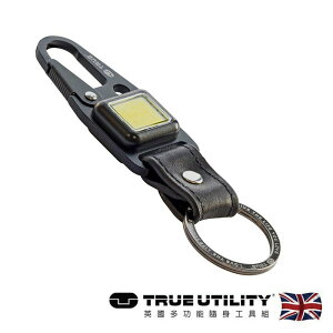 【TRUE UTILITY】英國多功能充電型LED鈕扣燈鑰匙圈CLIPLITE TU918