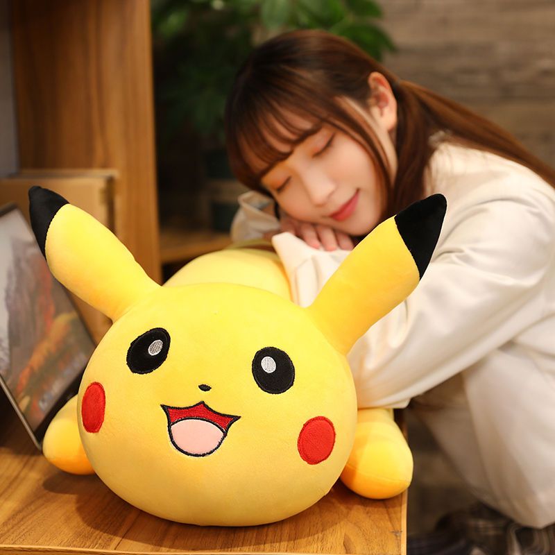免運 開立發票 抱枕 靠枕 趴睡枕 皮卡丘公仔毛絨玩具抱枕女生睡覺床上玩偶可愛娃娃長條枕生日禮物A0829 2