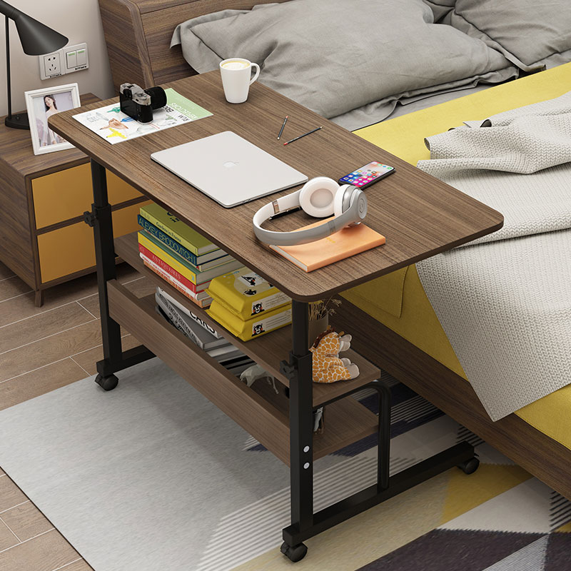 簡易電腦桌學生書桌臥室家用可移動床邊桌簡約小桌可升降宿舍懶人