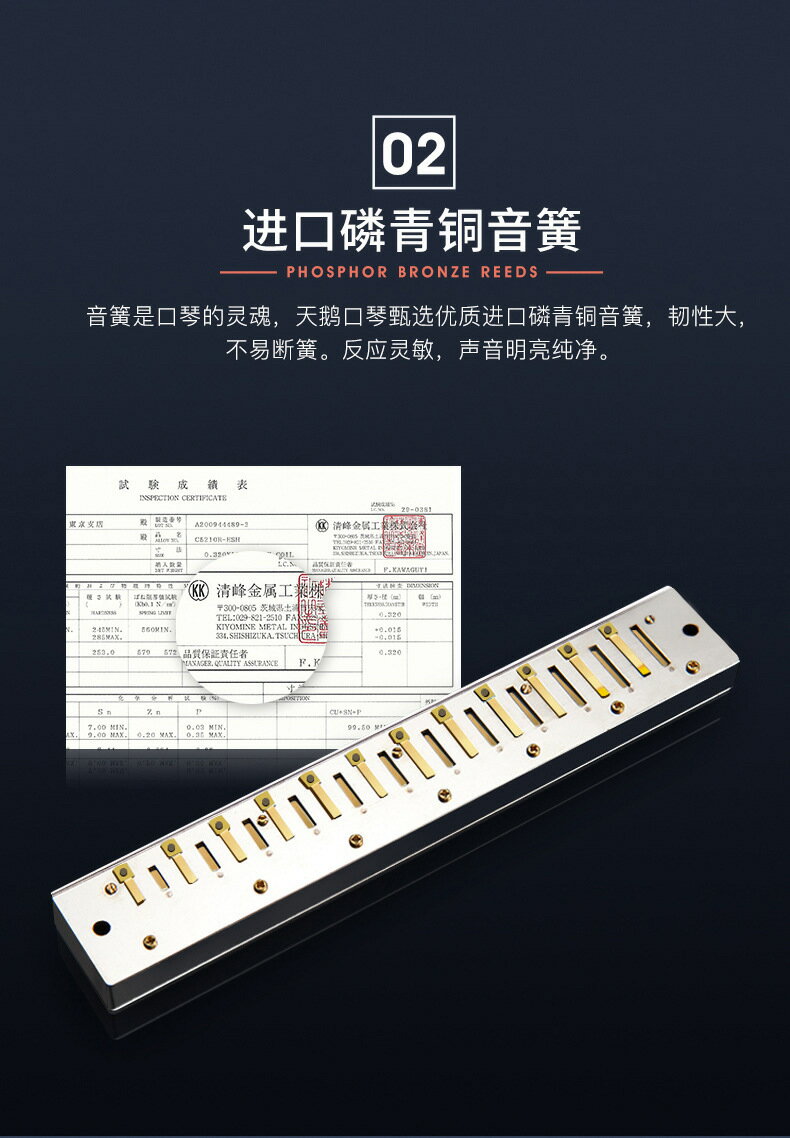 進口音簧24孔復音c調口琴正品28孔重音口琴初學入門自學專業演奏【北歐家居生活】