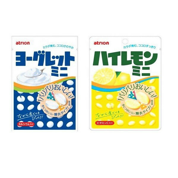 【江戶物語】明治 atrion 優格/檸檬風味 迷你糖錠 32g 硬糖 乳酸菌 檸檬糖 日本原裝進口