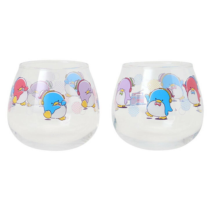 【震撼精品百貨】Tuxedo Sam Sanrio 山姆藍企鵝~日本三麗鷗SANRIO 山姆企鵝無把玻璃杯2入組310ml*07272