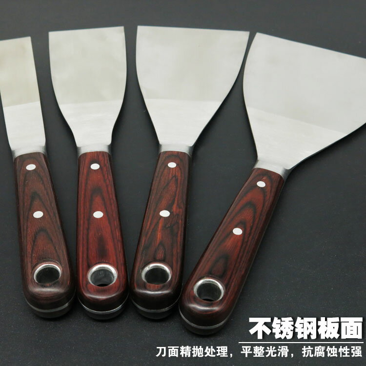 日本福岡進口不銹鋼膩子刀抹刀刮刀小鏟刀清潔玻璃鏟刀加厚泥灰刀