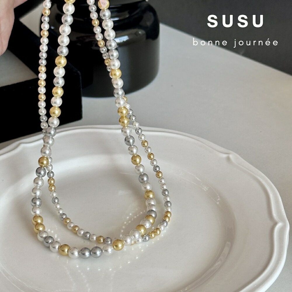 SU SU︱美拉德式珍珠項鍊❤️事業 招財 人緣 工作 健康 紓壓 水晶 飾品 耳環 項鍊 手鍊 現貨 穿搭 百搭 時尚