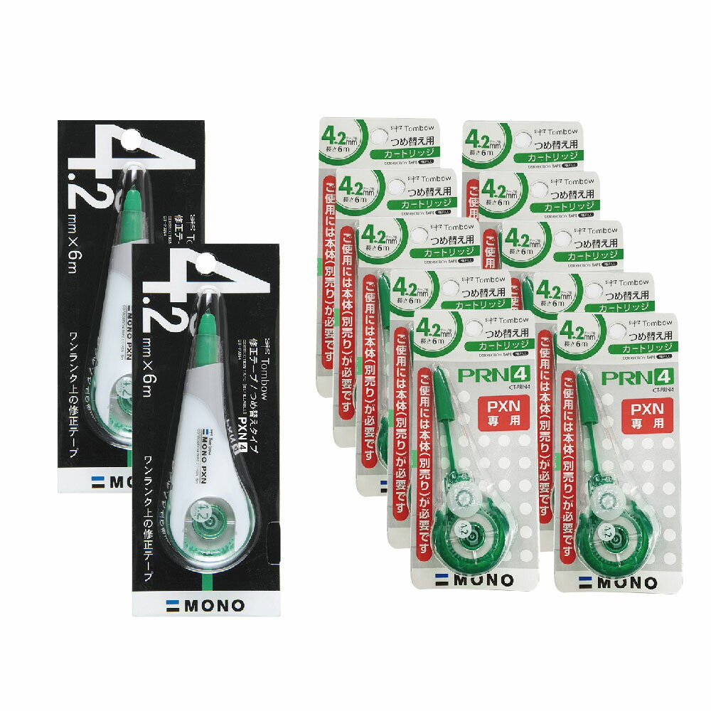 日本 TOMBOW 蜻蜓牌 修正帶2個+ 立可帶內袋10個 組合 /組 CT-PRN4+CT-PXN4【領券滿額再折千11/30止】【領券滿額再折千11/30止】