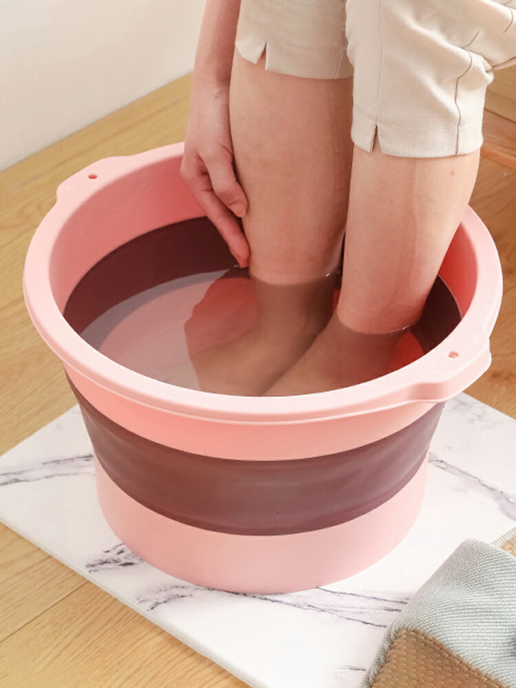 【佳琦推薦】可折疊泡腳桶家用便攜式過小腿足浴盆泡腳盆洗腳盆桶