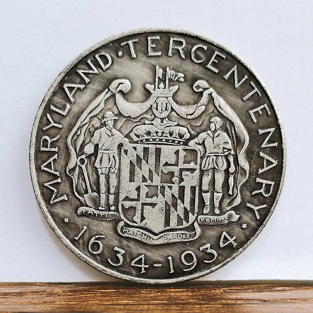 1634美國馬里蘭州三百周年紀念半美元硬幣古銀幣外國錢幣50美分| 協貿國際日用品生活3館| 樂天市場Rakuten