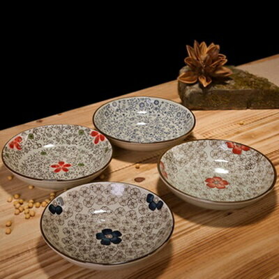 陶瓷餐盤 創意西餐盤子(任三個)-日式釉下彩圓盤居家廚房用品4款73h7【獨家進口】【米蘭精品】