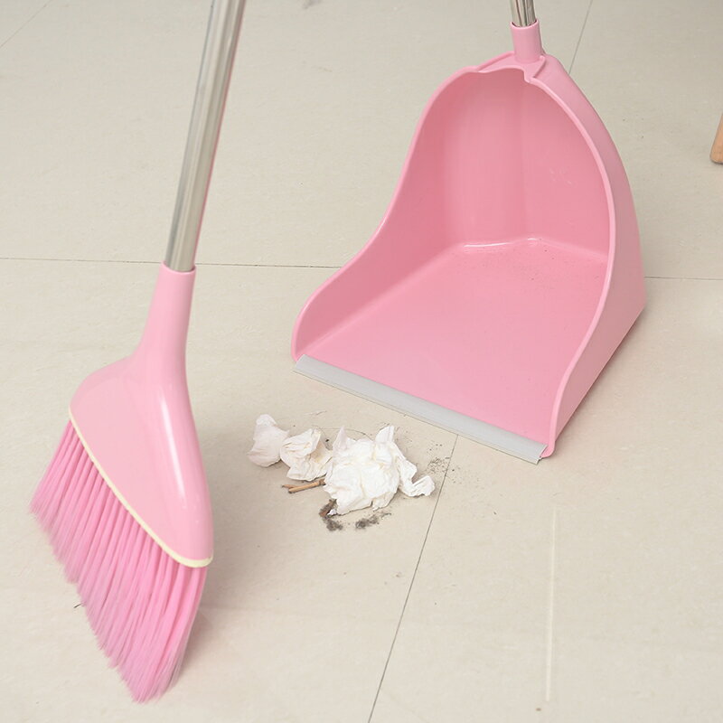 掃地掃頭發的軟毛掃帚簸箕掃把套裝創意塑料掃把家用地板笤帚組合1入