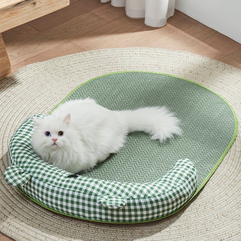 貓窩夏天涼席降溫用網紅貓咪沙發墊子睡覺用藤編狗窩冰墊寵物用品