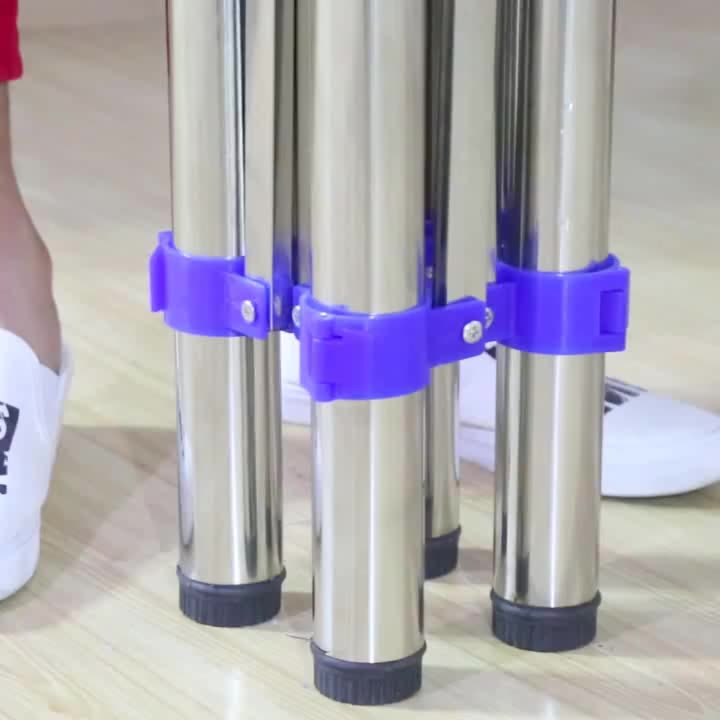 優樂悅~折疊桌腿支架鐵藝不銹鋼加厚桌腳架簡約餐臺腳麻將飯桌燒烤桌架子