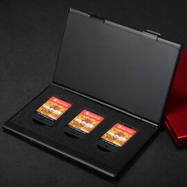 【超取免運】任天堂Switch遊戲卡帶收納盒 NDS遊戲卡盒 六片遊戲片保存盒 遊戲卡匣保護殼 高質感/輕薄/鋁合金保存盒 輕巧便攜