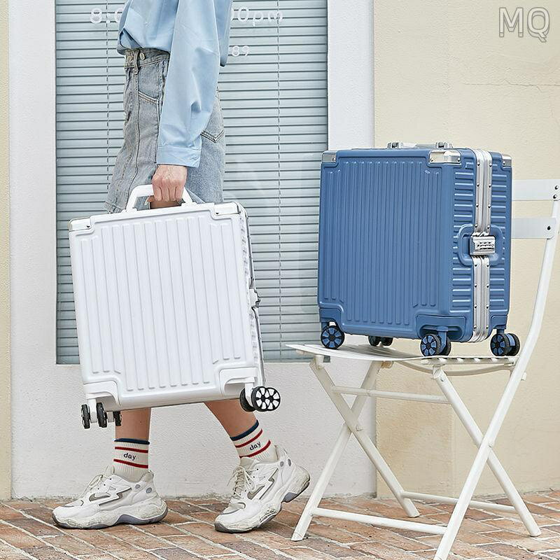 全新 鋁框 18吋行李箱 小行李箱 迷你行李箱 18寸 旅行箱女 男小型密碼拉桿箱 輕便小號可登機