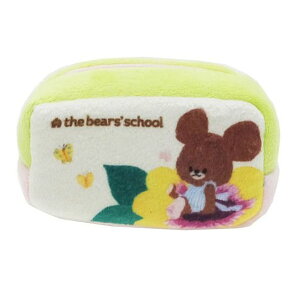 【日本進口正版】小熊學校 棉質 長型 收納包 零錢包 The Bears' School - 430627