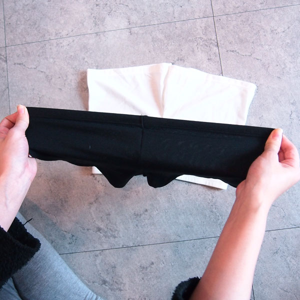 安全褲 純棉 素面 彈性短褲內搭褲 黑白Anna S. 2