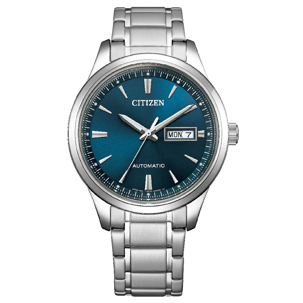 CITIZEN 星辰 Mechanical系列 NY4058-79L 簡約大三針機械錶 藍面 40mm｜樂天全館特惠中★指定刷卡回饋10%