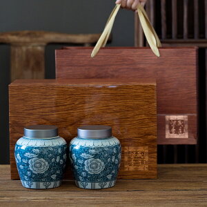 哥窯茶葉罐包裝盒空禮盒裝空盒子禮品盒中號通用訂制龍井綠紅白茶