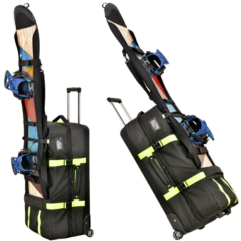 免運 SXNXOXW單板拉桿箱可托運滑雪拉桿箱滑雪行李箱帶輪可插單板雙板 雙十一購物節